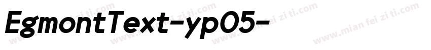 EgmontText-yp05字体转换