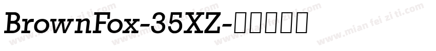 BrownFox-35XZ字体转换
