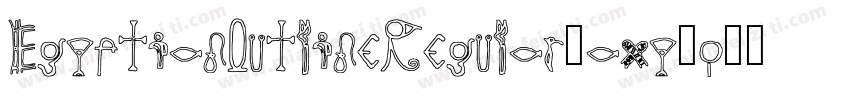 EgyptianOutlineRegular-axy8o字体转换