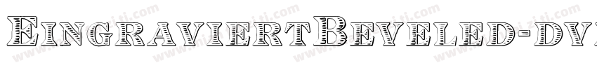 EingraviertBeveled-dvdV字体转换