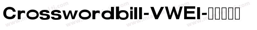 Crosswordbill-VWEl字体转换