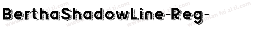 BerthaShadowLine-Reg字体转换