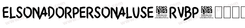 ElSonadorPersonalUse-rVBp字体转换