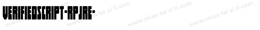 VerifiedScript-RpjRE字体转换