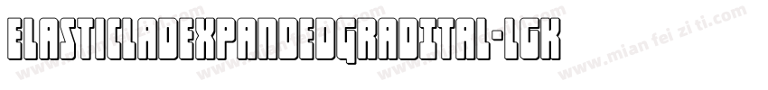 ElasticLadExpandedGradItal-lgK3D字体转换