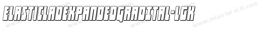 ElasticLadExpandedGradItal-lgK3D字体转换