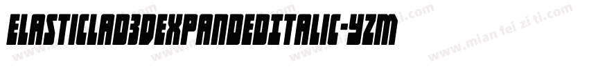 ElasticLad3DExpandedItalic-YzM6q字体转换