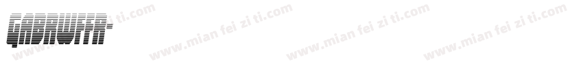 GABRWFFR字体转换