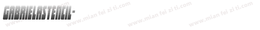 gabrielastencil字体转换