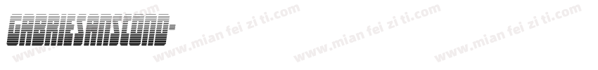 gabriesanscond字体转换