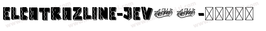 ElcatrazLine-jEV07字体转换