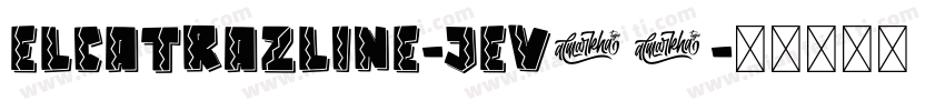 ElcatrazLine-jEV07字体转换