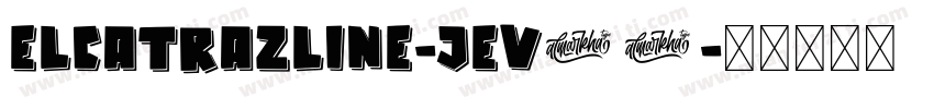 ElcatrazLine-jEV07字体转换