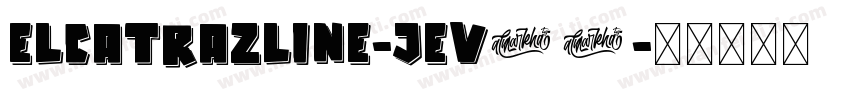 ElcatrazLine-jEV07字体转换