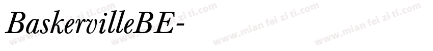 BaskervilleBE字体转换