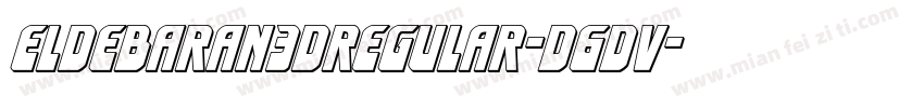 Eldebaran3DRegular-d6dV字体转换