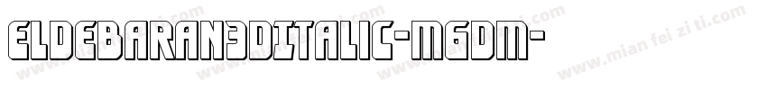Eldebaran3DItalic-m6Dm字体转换