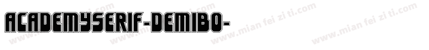 AcademySerif-DemiBo字体转换