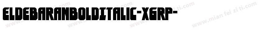 EldebaranBoldItalic-X6RP字体转换