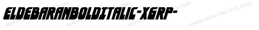 EldebaranBoldItalic-X6RP字体转换