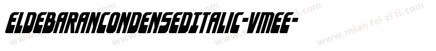 EldebaranCondensedItalic-vMeE字体转换