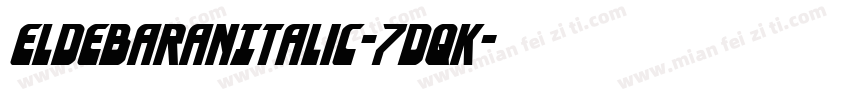 EldebaranItalic-7dqK字体转换
