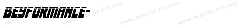 beyformance字体转换