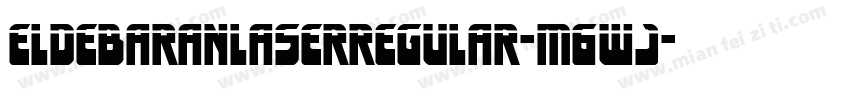 EldebaranLaserRegular-M6wJ字体转换