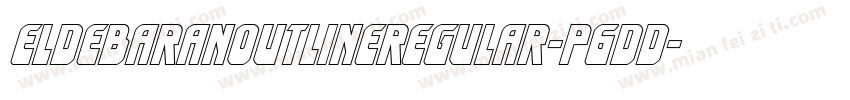 EldebaranOutlineRegular-P6dd字体转换