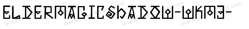 ElderMagicShadow-wKM3字体转换