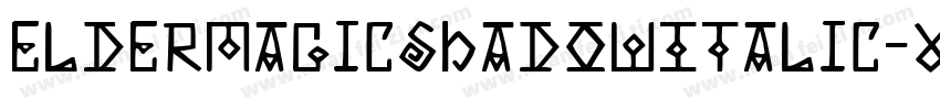 ElderMagicShadowItalic-vMrA字体转换