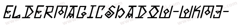 ElderMagicShadow-wKM3字体转换