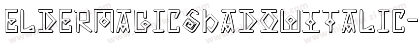 ElderMagicShadowItalic-vMrA字体转换