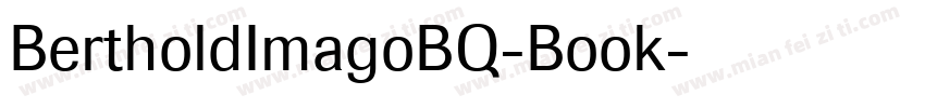 BertholdImagoBQ-Book字体转换