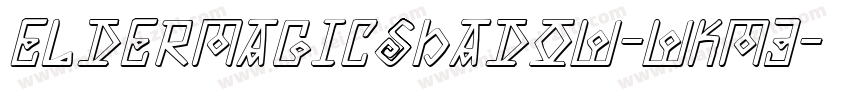 ElderMagicShadow-wKM3字体转换