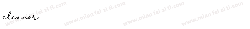 eleanor字体转换