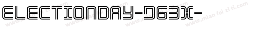 ElectionDay-d63x字体转换