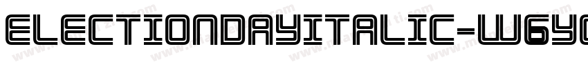 ElectionDayItalic-W6YO字体转换