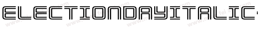 ElectionDayItalic-W6YO字体转换