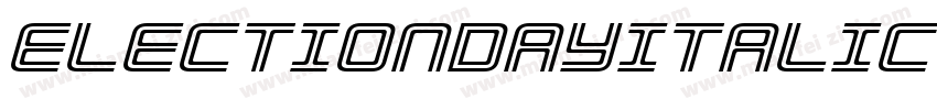ElectionDayItalic-W6YO字体转换