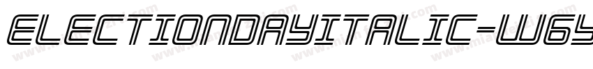 ElectionDayItalic-W6YO字体转换