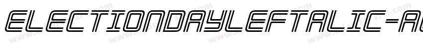 ElectionDayLeftalic-a6Lg字体转换