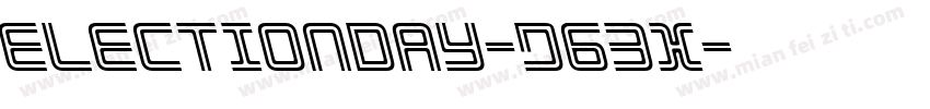 ElectionDay-d63x字体转换