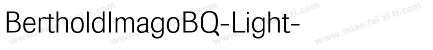 BertholdImagoBQ-Light字体转换