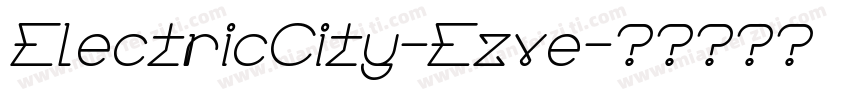 ElectricCity-Ezve字体转换