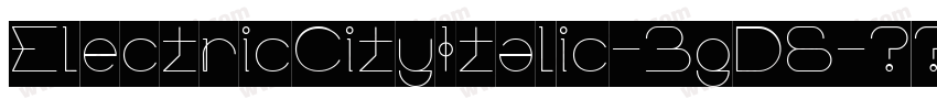 ElectricCityItalic-3gD6字体转换