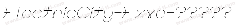 ElectricCity-Ezve字体转换