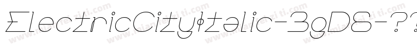 ElectricCityItalic-3gD6字体转换