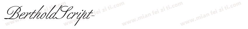 BertholdScript字体转换