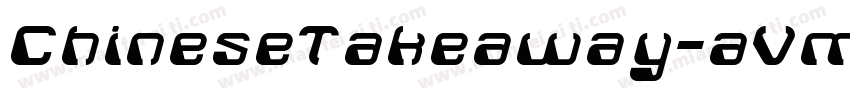 ChineseTakeaway-aVm5字体转换